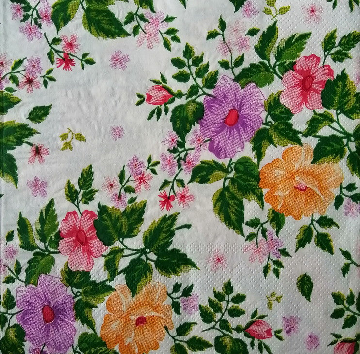 Multicolour Flowers - Roses 33 X 33 cm