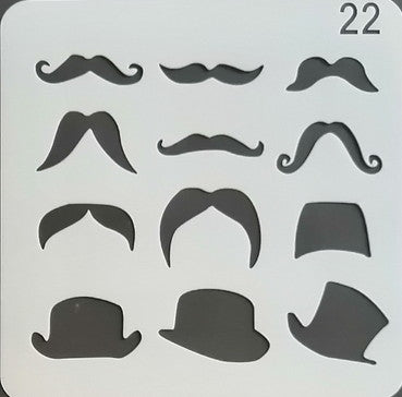 Stencil - Mustache - 5*5