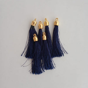 Tassels - Silk Thread - Navy Blue