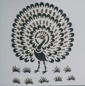 Stencil - Peacock - 6*6