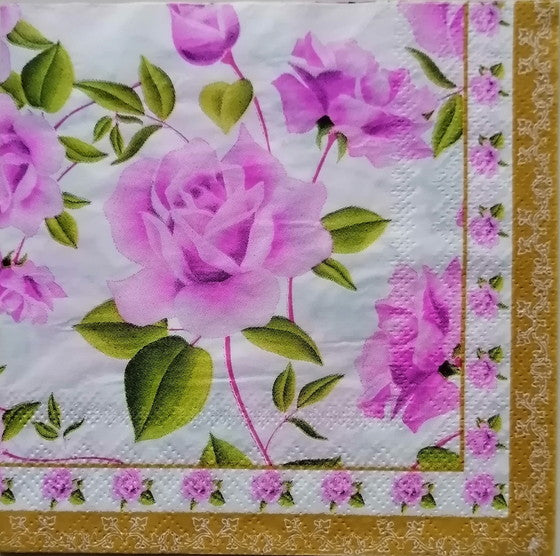 Pink Roses - Small 25 X 25 cm