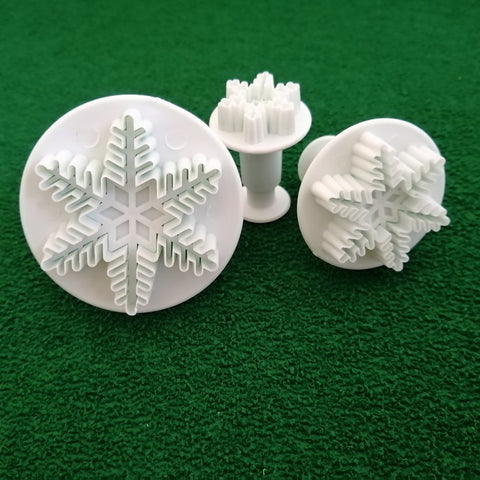 Plunger Cutter - Snowflake, 3 Pieces