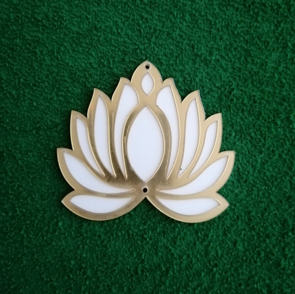 Acrylic Lotus - White