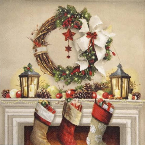 Wreath And Socks 33 X 33 cm
