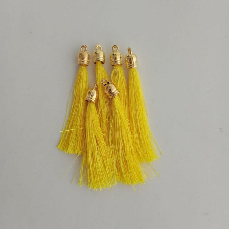 Tassels - Silk Thread - Yellow